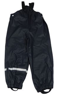 Tmavomodré nepromokavé laclové kalhoty H&M