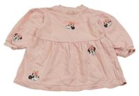 Svetloružové teplákové šaty s Minnie Disney