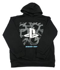 Černá mikina s potiskem a kapucí - PlayStation Primark