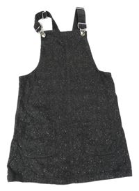 Tmavosivé trblietavé menšestrové na traké šaty Denim Co.