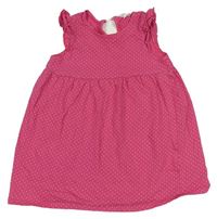 Ružové bodkovaná é šaty H&M