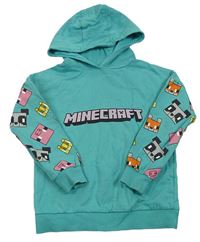 Mátová mikina Minecraft s kapucí 