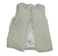 Smotanová kožušinová podšitá vesta Primark