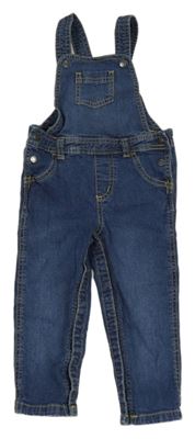 Tmavomodré laclové rifle Tchibo 