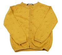 Okrový prepínaci sveter s bambulkami George