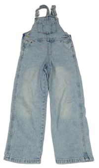 Světlemodré šisované riflové široké lacláče H&M