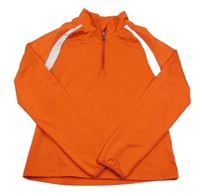 Červeno-biela športová funkčná mikina Crane