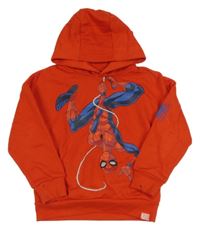 Červená mikina so Spider-manem a kapucňou Marvel