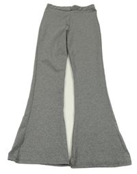 Sivé melírované športové flare legíny Shein