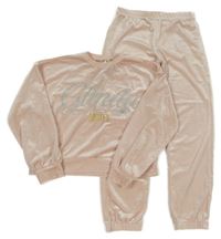 2set - Světlerůžová crop mikina Wicked + kalhoty 