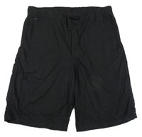 Černé plátěné kraťasy H&M