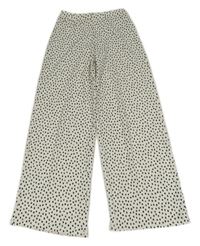 Biele bodkovaná é culottes nohavice F&F