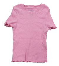 Ružové rebrované tričko PRIMARK
