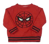 Červený svetr se Spider-manem a pruhy GAP
