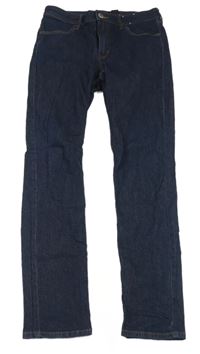Tmavomodré skinny fit rifle H&M