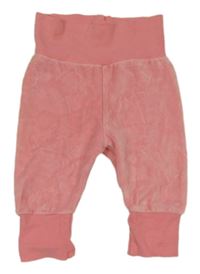 Korálové zamatové turecké tepláky H&M