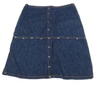 Tmavomodrá riflová suně so cvokmi  LINDEX