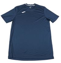 Tmavomodré funkční sportovní tričko s logem JOMA