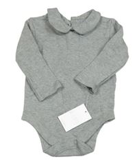 Sivé melírované body s golierikom Matalan