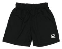 Čierne funkčné športové kraťasy s logom Sondico