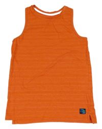 Tmavooranžové melírované tielko s číslom F&F