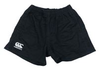 Čierne rifľové kraťasy s logom Canterbury