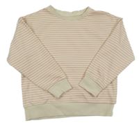 Smetanovo-ružová pruhovaná mikina Topolino