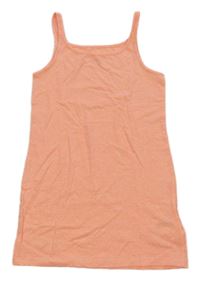 Neónově lososový melírovaný top H&M