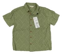 Nové - khaki vzorovaná košeľa F&F