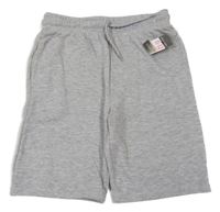 Nové - sivé melírované teplákové kraťasy PRIMARK
