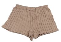 Starorůžové žebrované pletené kraťasy H&M