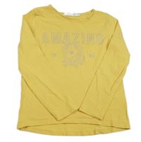 Žlté tričko s jednorožcom H&M