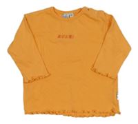 Oranžové tričko s potlačou