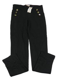 Nové - Černé tregíny s knoflíky Lipsy London