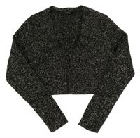 Čierno-zlaté trblietavé svetrové bolerko George