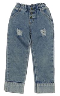 Modré rifle s prošoupáním