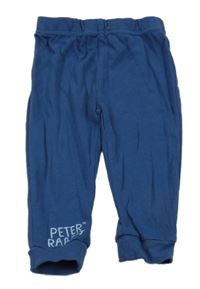 Tmavomodré ľahké tepláky s nápisem - Peter Rabbit