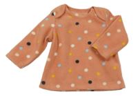 Skořicová bodkovaná á fleecová mikina Nutmeg