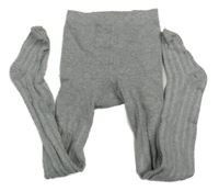 Šedé melírované vzorované punčocháče H&M