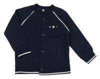 Tmavomodrá prepínaci mikina s hviezdami Zeeman