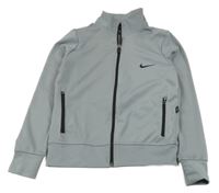 Šedá sportovní propínací mikina Nike