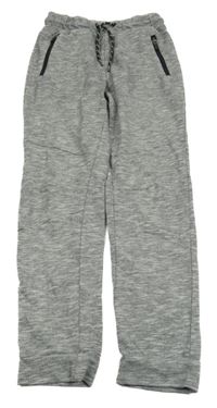 Šedé melírované tepláky Yigga