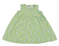 Tyrkysové bavlnené šaty s kiwi C&A