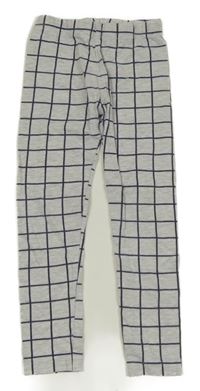 Sivo-čierne kockované legíny Little Kids