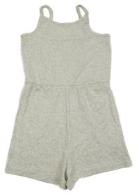 Svetlosivý melírovaný rebrovaný kraťasový overal George