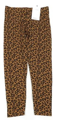 Nové - Hnědo-černé legíny s leopardím vzorem M&S