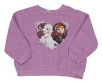 Lila mikina s Frozen a překlápěcími flitre H&M