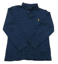 Tmavomodré polo triko Next