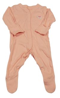 Meruňkový overal s výšivkou květu Nutmeg