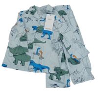 Nové - světlemodré pyžamo s dinosaury M&S